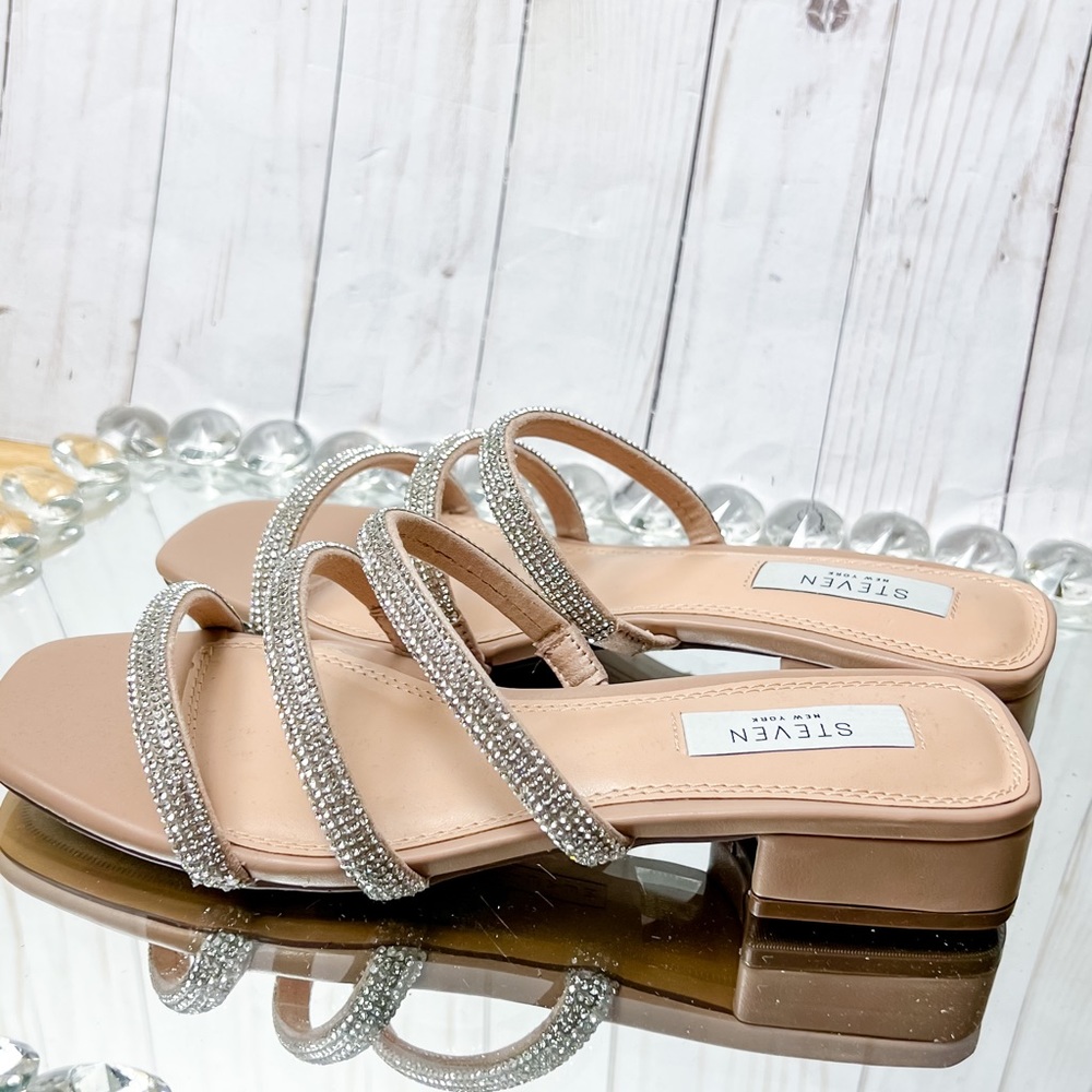 Rhinestone rope sandals